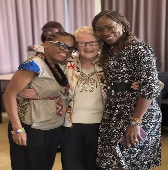 From left to right; Professor Refiloe Masekela; Sonia Buist and Uju Ozoh